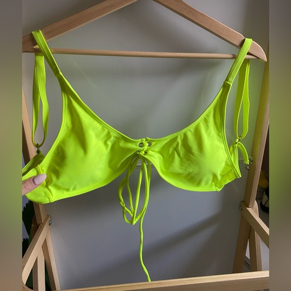 Zaful Other - NWOT Neon Green Bikini top